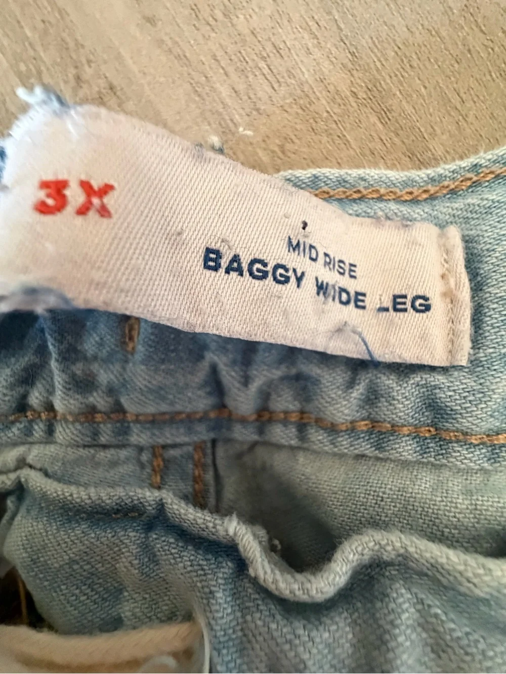 Old Navy Light Blue Denim Drawstring Bermudas